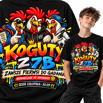 KOSZULKA DZIEŃ CHŁOPAKA koguty