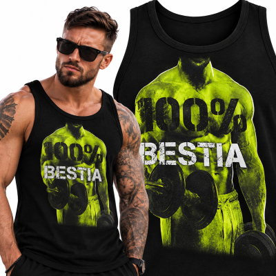 TANK TOP NA SIŁOWNIĘ   SIŁOWNIA 100 BESTIA