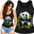 TANK TOP ŚMIESZNY DAMSKI CANNABIS PANDA
