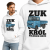 BLUZA Z KAPTUREM AUTA PRL ŻUK