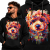 BLUZA Z KAPTUREM  ZWIERZĘTA   PUDELEK 1