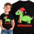 KOSZULKA DZIECIĘCA ŚWIĄTECZNA SANTASAURUS