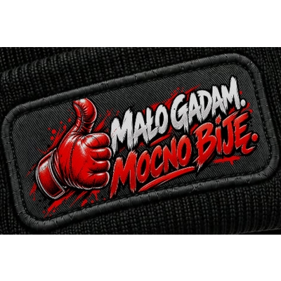 Czapka Zimowa Sporty Walki Mało Gadam Mocno Biję