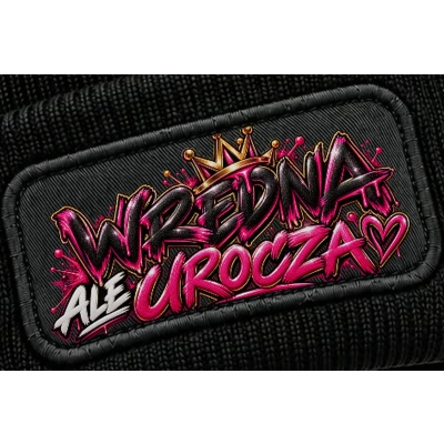 Czapka Zimowa Wredna Ale Urocza, śmieszna czapka dla Niej