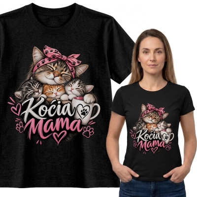 KOSZULKA DAMSKA KOCIA MAMA