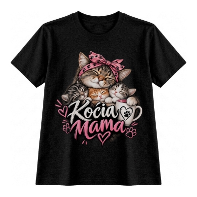 KOSZULKA DAMSKA KOCIA MAMA
