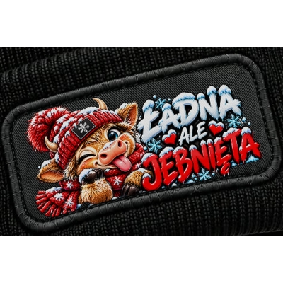 Czapka Zimowa Śmieszna Ładna Ale Jebnięta,Czapka dla ludzi z dystansem