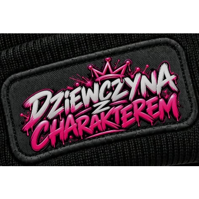 Czapka Zimowa Dziewczyna Z Charakterem, oryginalny prezent z humorem
