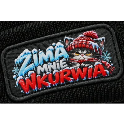 Czapka Zimowa Śmieszna Zima Mnie Wkurwia, Zabawne i wulgarne