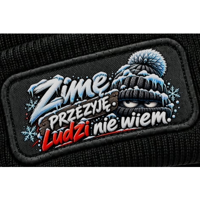 Czapka Zimowa Śmieszna Zimę Przeżyję,Sarkastyczny humor