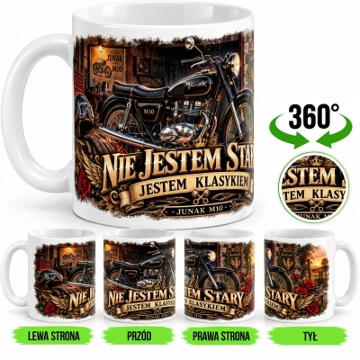 Kubek Biały Nie Jestem Stary Junak, Auta PRL