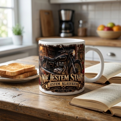 Kubek Biały Nie Jestem Stary Junak, Auta PRL