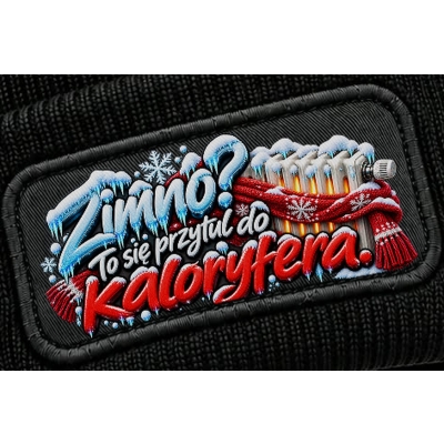 Czapka Zimowa Śmieszna Przytul Się Do Kaloryfera, Czapka na chłodne dni