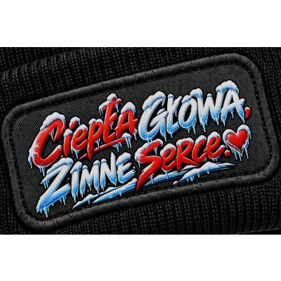 Czapka Zimowa Śmieszna Ciepła Głowa Zimne Serce,Pomysł na prezent