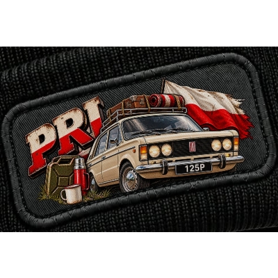 Czapka Zimowa PRL Kultowy Fiat 125p, Wspomnienia PRL