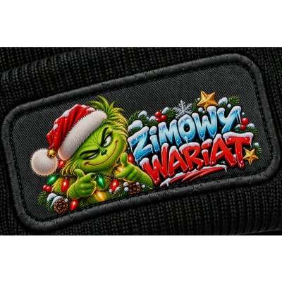 Czapka Zimowa Zimowy Wariat,czapka świąteczny łobuz