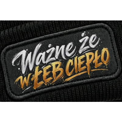 Czapka Zimowa Ważne Że W Łeb Ciepło, śmieszna czapka zimowa