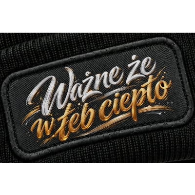Czapka Zimowa Ważne Że W Łeb Ciepło 2, śmieszna czapka zimowa