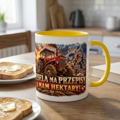 kubek żółty rolnika bruksela ma przepisy 330 ml