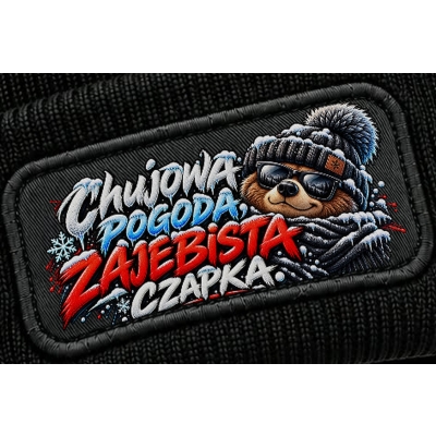 Czapka Zimowa Śmieszna Ujowa Pogoda, Humor dla dorosłych