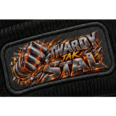 Czapka Zimowa Sporty Walki Twardy Jak Stal, Czapka dla twardziela