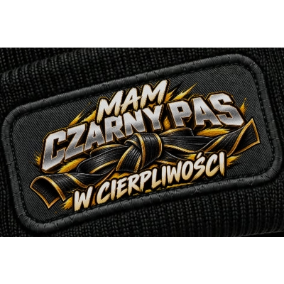 Czapka Zimowa Sporty Walki Mam Czarny Pas, W Cierpliwości