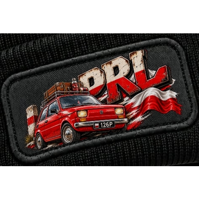 Czapka Zimowa PRL Retro Fiat 126p, Złote lata Kultowe lata