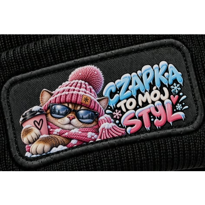 Czapka Zimowa Śmieszna Czapka To Mój Styl, Humorystyczny nadruk