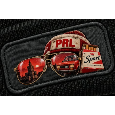 Czapka Zimowa PRL Okulary Czapka, Pamiątka z PRL