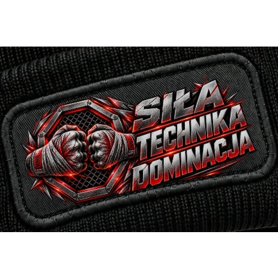 Czapka Zimowa Sporty Walki Siła Technika Dominacja,dla wojownika
