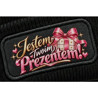 Czapka Zimowa Świąteczna Jestem Twoim Prezentem, Super Prezent