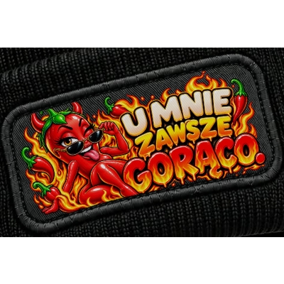 Czapka Zimowa U Mnie Zawsze Gorąco, Śmieszna czapka dla Niej