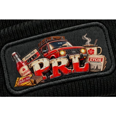Czapka Zimowa PRL Retro Emblemat,Powrót do przeszłości