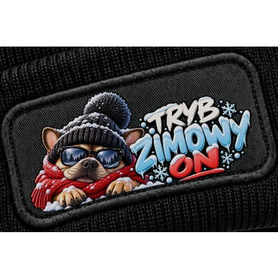 Czapka Zimowa Śmieszna Tryb Zimowy ON, Zimowa stylizacja
