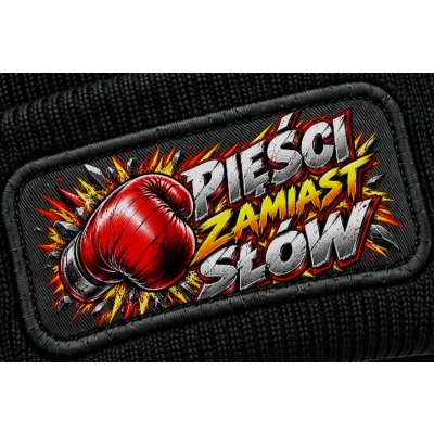 Czapka Zimowa Sporty Walki Pięści Zamiast Słów, Czapka dla fana adrenaliny